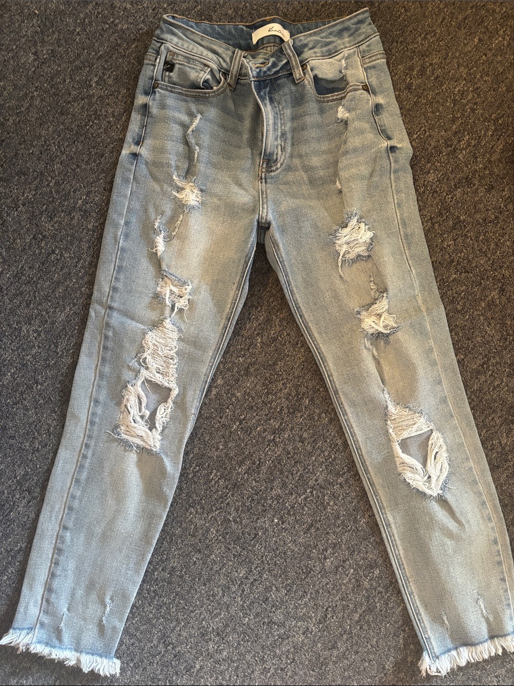 KanCan Light Blue Ripped Skinny Jeans